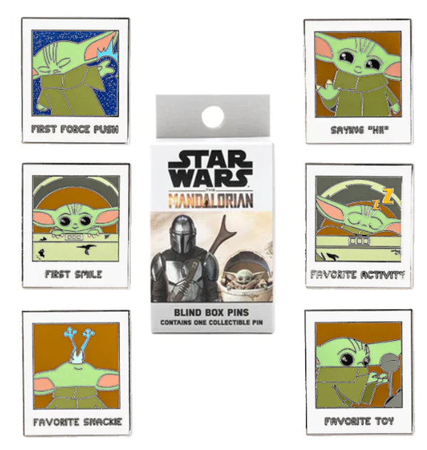 Baby high quality Yoda aka Grogu Mandalorian blind box pin loungefly set