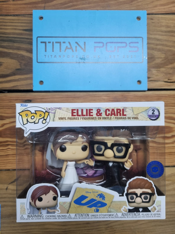 Up Ellie & Carl Wedding Scene 2 Pack Funko Pop Set