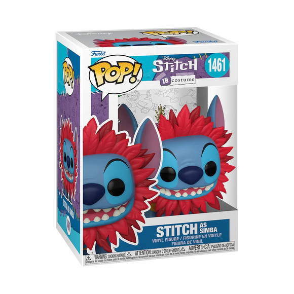 Disney Lilo & Stitch Stitch as Simba Funko Pop #1461