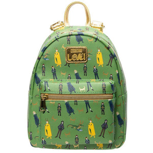 Marvel Loki All Over Print Loungefly Mini Backpack