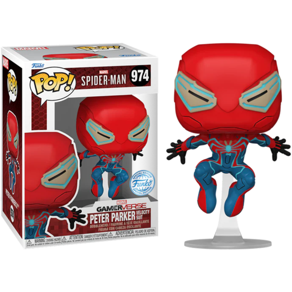 Marvel Spiderman 2 Peter Parker Velocity Suit Funko Pop #974