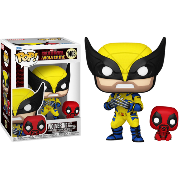 Marvel Deadpool 3 Wolverine with Babypool Funko Pop #1403