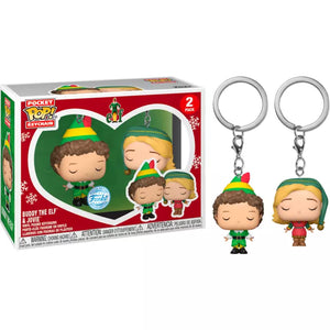 Elf Buddy the Elf and Jovie Keychain 2 Pack